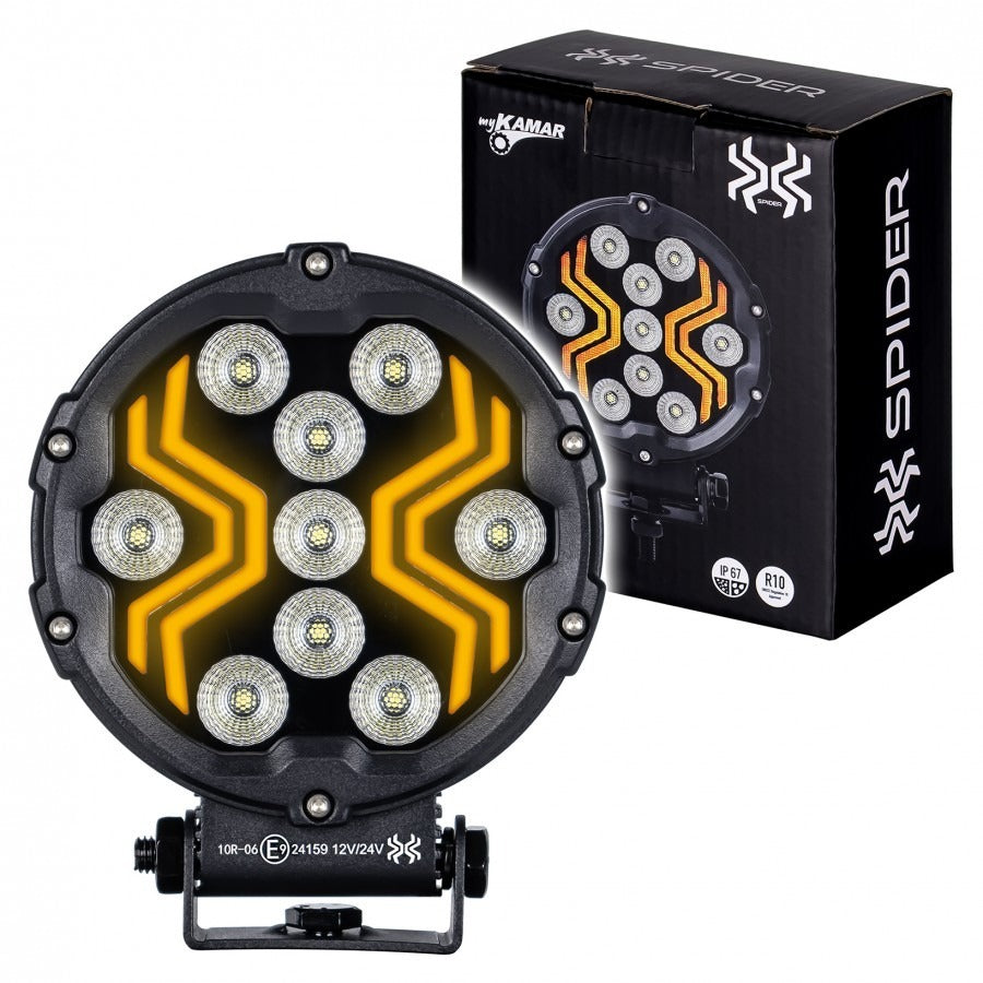 Krachtige LED-Werklamp met IP67-bescherming - Rond - Spider Krachtige LED-Werklamp met IP67-bescherming - Rond - Spider